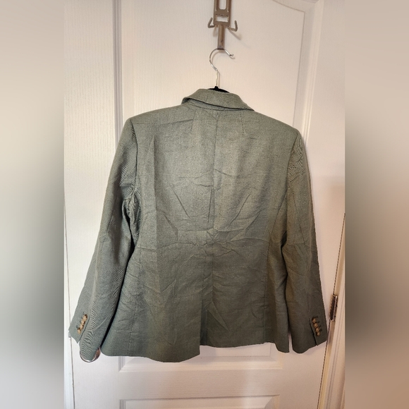 Women's J Crew Linen Blend Blazer Size 10 - Picture 2 of 10